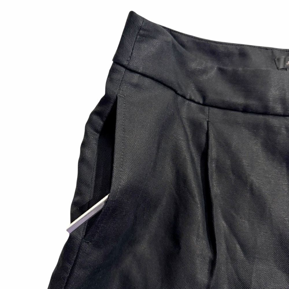 J. Crew Black Linen-blend Trousers Pants Size 10 Wide Leg Classic Lined Cropped - Picture 8 of 15